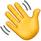 waving hand emoji 👋